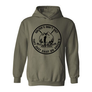 Golf Hoodie Golfers Don't Diet Custom Name  Swinging Golfer  Sweatshirt